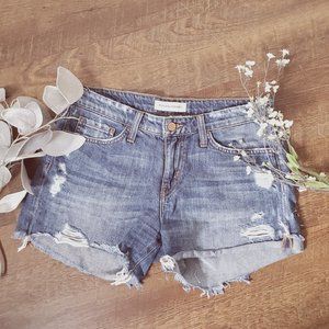 Flying Monkey Distressed Denim Shorts - Size 6 (US)